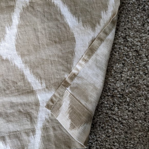 West Elm Neutral Pair of Beige Cream Brown Curtains Set (2) 46x92 - Picture 7 of 15